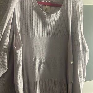 Sioni Soft Lilac color Knit Cardigan